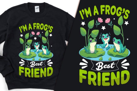 A Frog's Best Friend Graphics for T-Shirt Designs