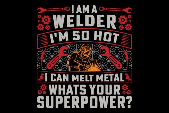 A Fun Welder Graphic for T-Shirt Designs & Craft Projects