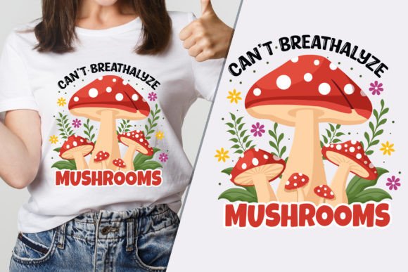 A Mushroom Graphic for Modern T-Shirt Designs & Branding