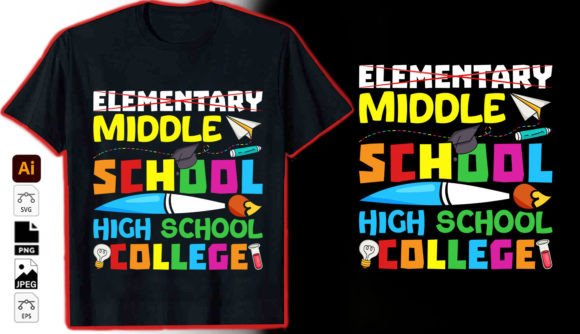 A Playful Typography Graphic for School Themes & Brands