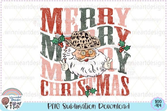 A Review of the Merry Christmas Santa Cowboy Graphics for T-Shirt Designs