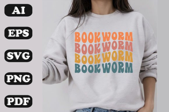 Book Worm Graphics & T-Shirt Designs