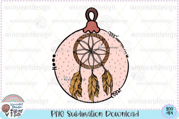 Christmas Ball Ornament Dreamcatcher PNG: Graphics for T-Shirt Designs & Local Branding
