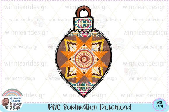 Christmas Ball Ornament Sublimation Graphics for T-Shirt Designs