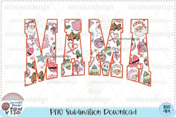 Crafting Cute Retro Christmas Mama Graphics for T-Shirt Designs