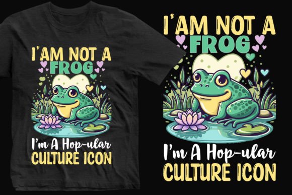 Designing Modern Frog Graphics for Crafting & T-Shirt Designs