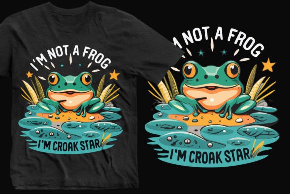 Frog As a Croak Star: A Bold T-Shirt Graphic