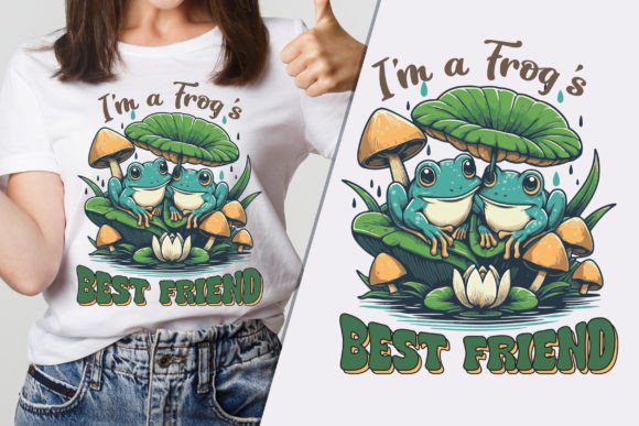 I'm a Frog's Best Friend: A Modern Graphic for T-Shirt Designs