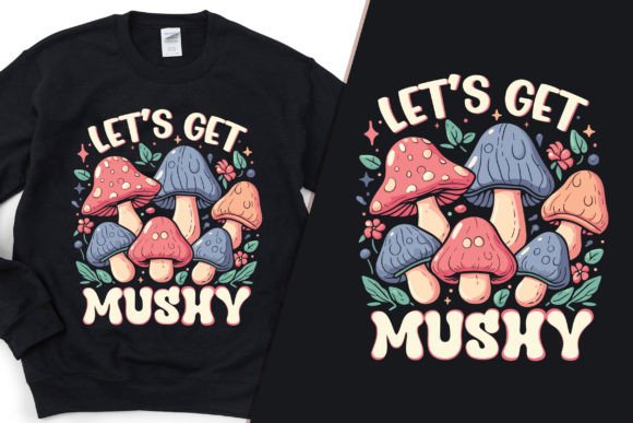 Let's Get Mushy: A Modern Graphic Asset for T-Shirt Designs