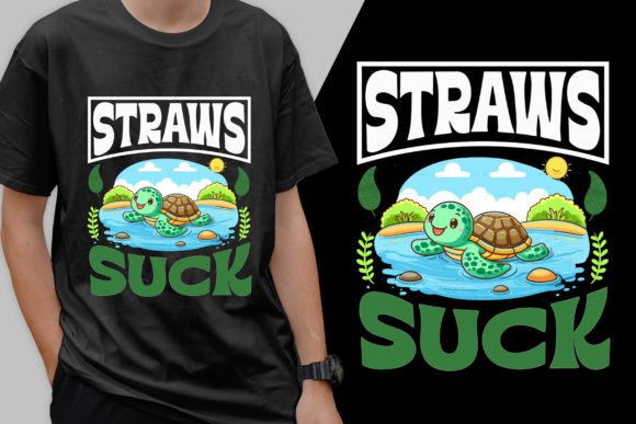 Straws Suck – Stylish T-Shirt Design