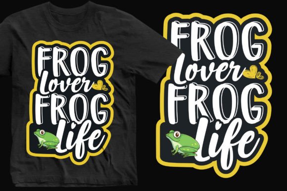 Stylish Frog Life Graphics for T-Shirt Designs