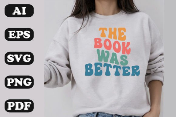 The Book Was Better: Retro Wavy Graphics & T-Shirt Designs