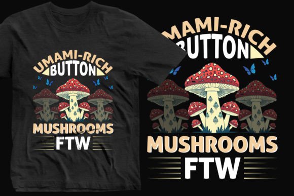 Umami Rich Mushrooms Classy SVG for T-shirt Graphics