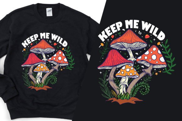 Wild Mushrooms Svg: A T-Shirt Design Branding Asset